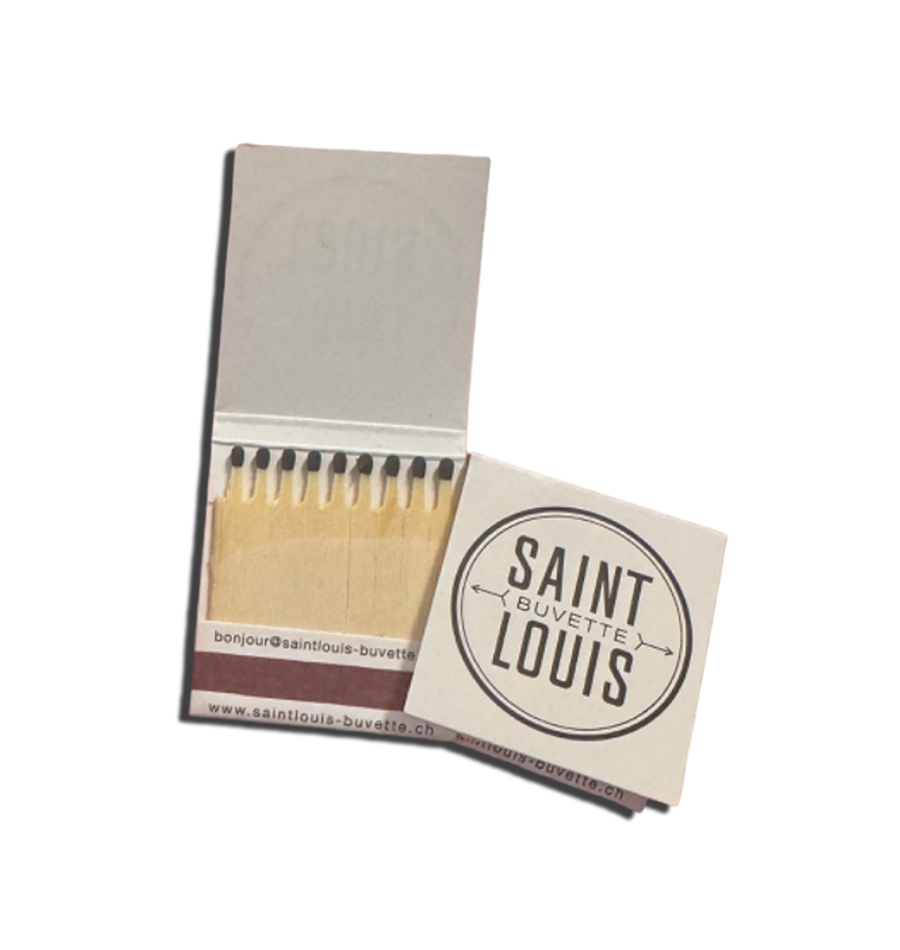 Bild Streichholzbriefchen Art. 103 mit Werbeaufdruck