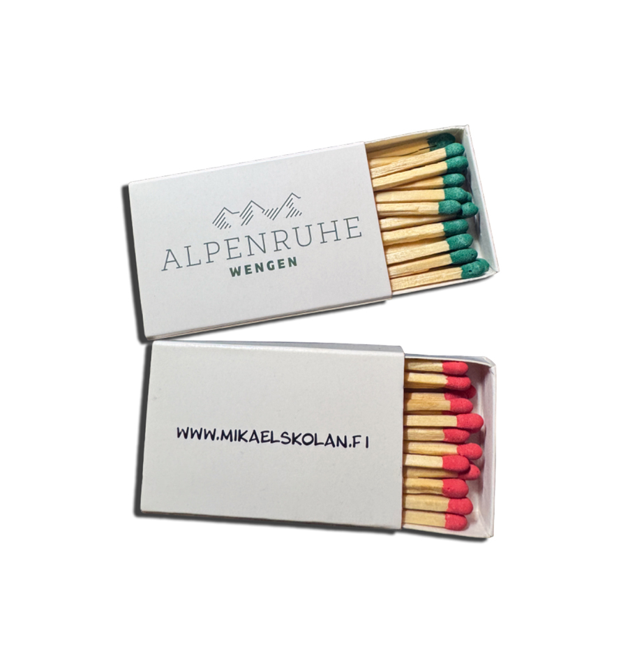 Bild Streichholzschachteln Art. 117 mit Werbeaufdruck