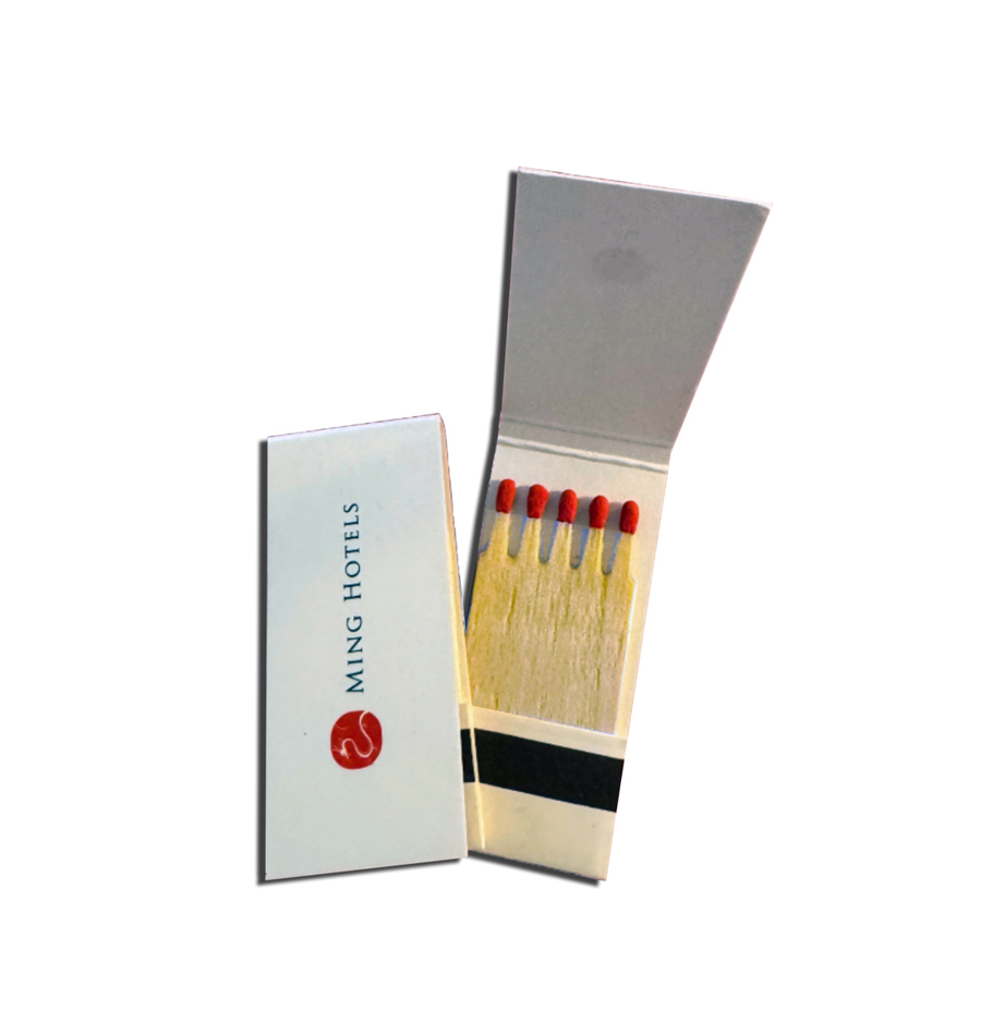 Bild Streichholzbriefchen Art. 110 mit Werbeaufdruck